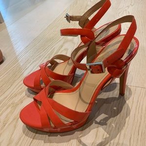 Vince Camuto coral pink platform heels - excellent condition